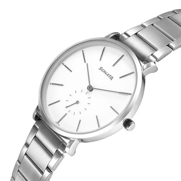Sonata Ascent Quartz Analog Watch For Men 77150sm03 - KRISHNA WATCH COMPANY