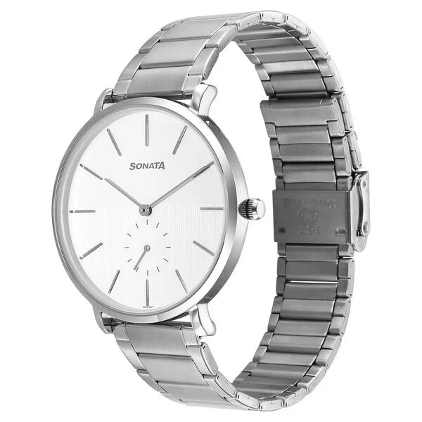 Sonata Ascent Quartz Analog Watch For Men 77150sm03 - KRISHNA WATCH COMPANY