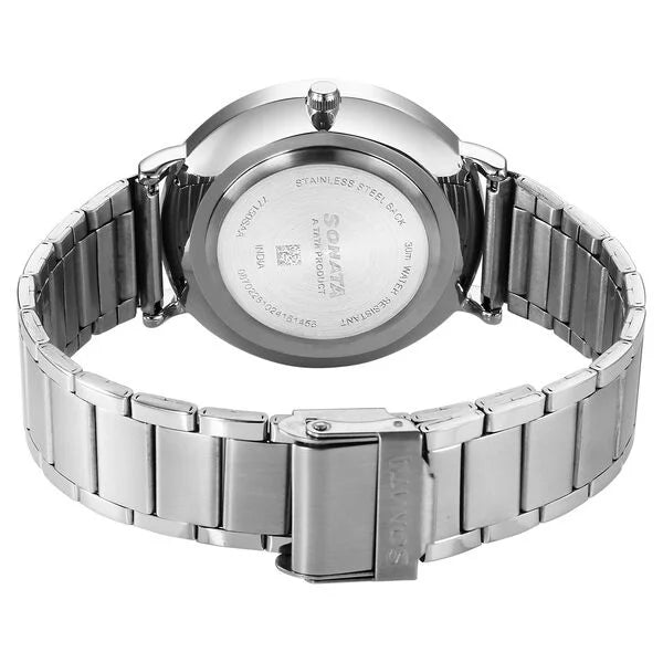 Sonata Ascent Quartz Analog Watch For Men 77150sm03 - KRISHNA WATCH COMPANY