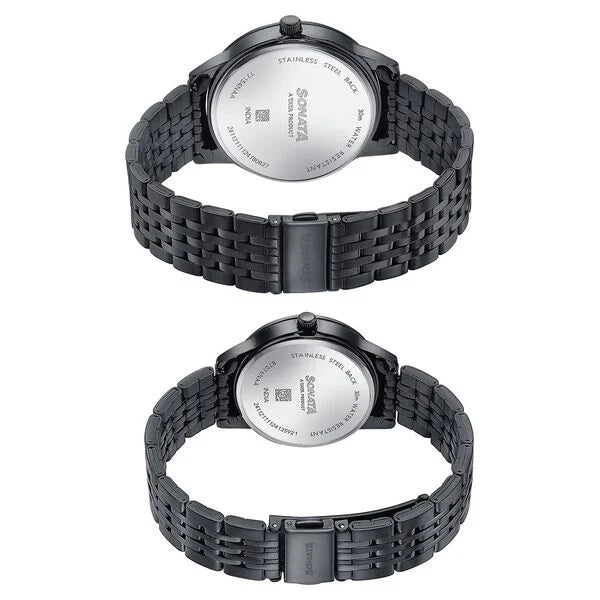 Sonata Wedding Edit Quartz Analog Watch For Pair - 7715487076NM01 - KRISHNA WATCH COMPANY