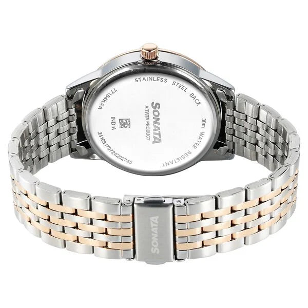Sonata Wedding Quartz Analog Watch For Men 77154km01 - KRISHNA WATCH COMPANY