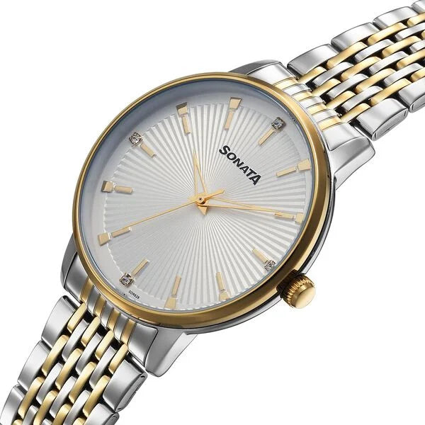 Sonata Eternia Quartz Analog Watch For Men - 77156BM01 - KRISHNA WATCH COMPANY