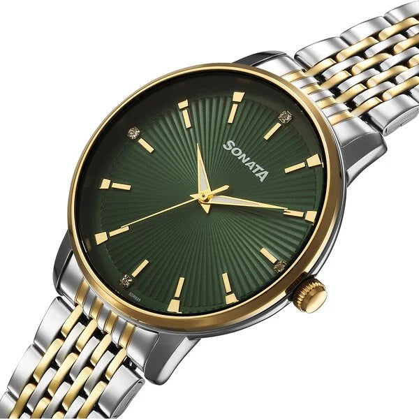 Sonata Eternia Quartz Analog Watch For Men - 77156BM02 - KRISHNA WATCH COMPANY