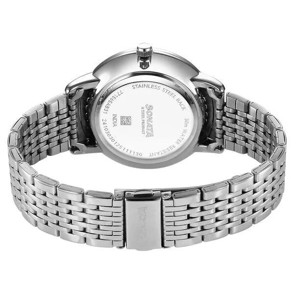 Sonata Eternia Quartz Analog Watch For Men - 77156SM03 - KRISHNA WATCH COMPANY