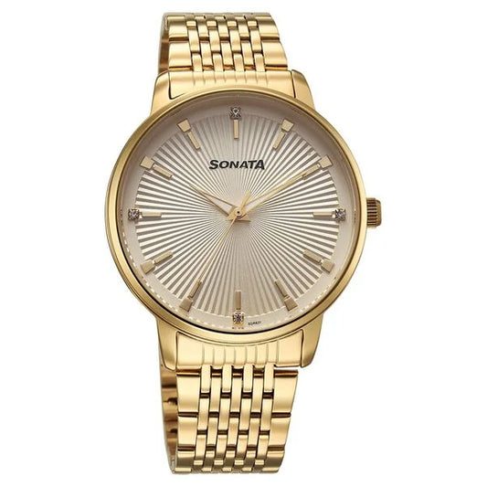 Sonata Eternia Quartz Analog Watch For Men 77156ym01