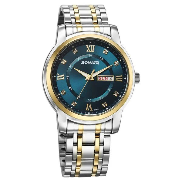 Sonata Wedding Quartz Analog Watch For Men 77157bm01 - KRISHNA WATCH COMPANY