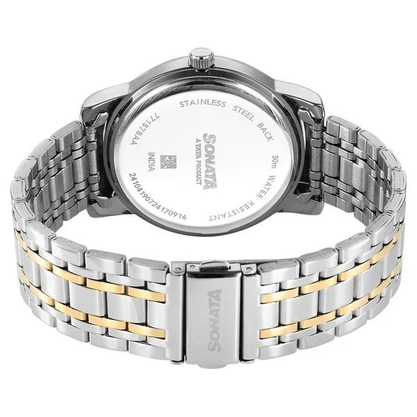 Sonata Wedding Quartz Analog Watch For Men 77157bm01 - KRISHNA WATCH COMPANY