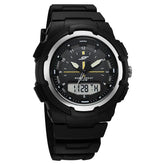 SF Maverick Quartz Digital Ana Digi Black Dial PU Strap Watch For Men 77160pp03