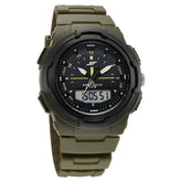SF Maverick Quartz Digital Ana Digi Black Dial PU Strap Watch For Men 77160pp04