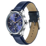 Sonata Men's Work Wear navy dial Watch - 77163SL01