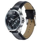 Sonata Men's Work Wear black dial Watch - 77163SL02