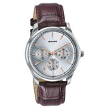 Sonata Men's Work Wear silver dial Watch - 77163SL03