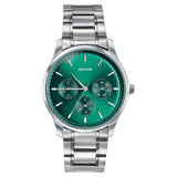 Sonata Men's Work Wear emerald green dial Watch 77163sm04