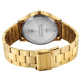 Sonata Traditional Essentials Multicoloured Dial Golden Watch For Men - 77163YM01W - KRISHNA WATCH COMPANY