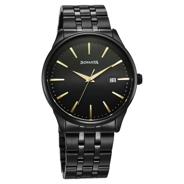 Sonata Eternia Quartz Analog Watch For Men 77166nm01 - KRISHNA WATCH COMPANY