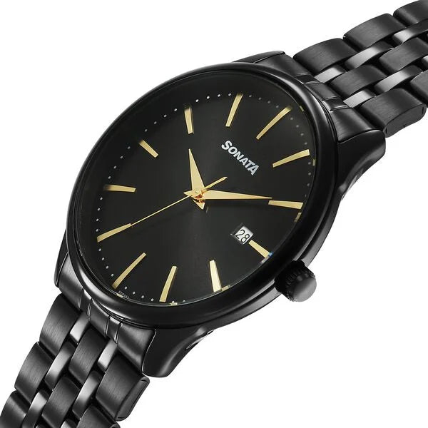 Sonata Eternia Quartz Analog Watch For Men 77166nm01 - KRISHNA WATCH COMPANY