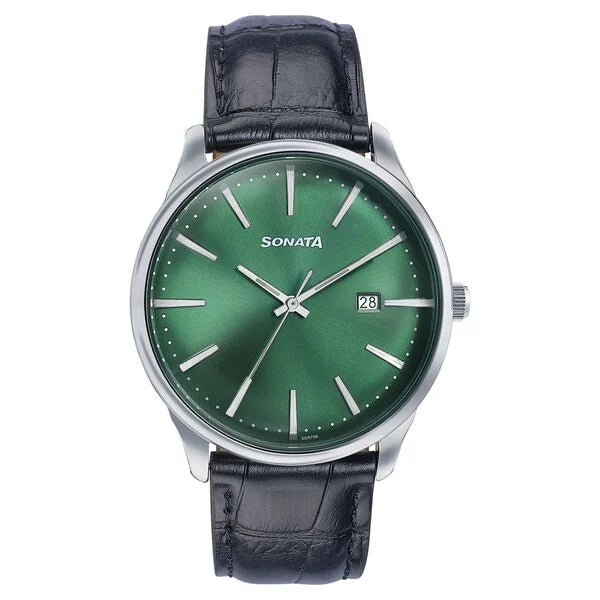 Sonata Wedding Watch For Men - 77166SL01 - KRISHNA WATCH COMPANY