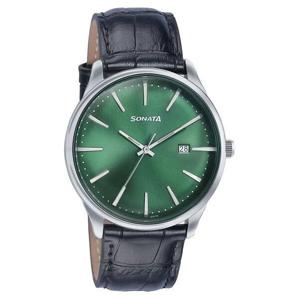Sonata Wedding Watch For Men - 77166SL01 - KRISHNA WATCH COMPANY