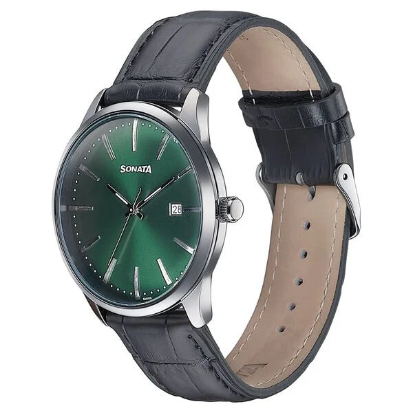 Sonata Wedding Watch For Men - 77166SL01 - KRISHNA WATCH COMPANY
