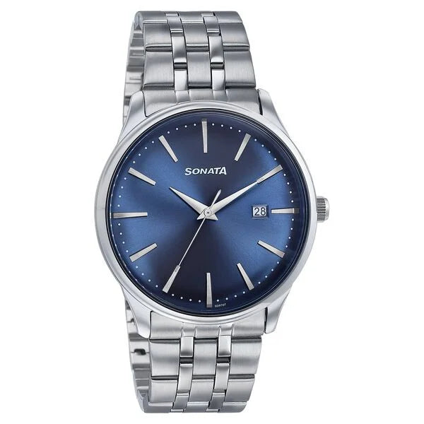 Sonata Wedding Edit Quartz Watch For Men - 77166SM01 - KRISHNA WATCH COMPANY