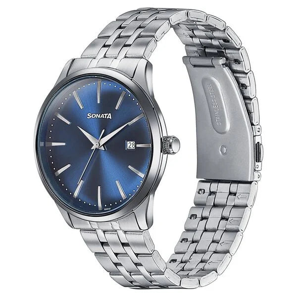 Sonata Wedding Edit Quartz Watch For Men - 77166SM01 - KRISHNA WATCH COMPANY