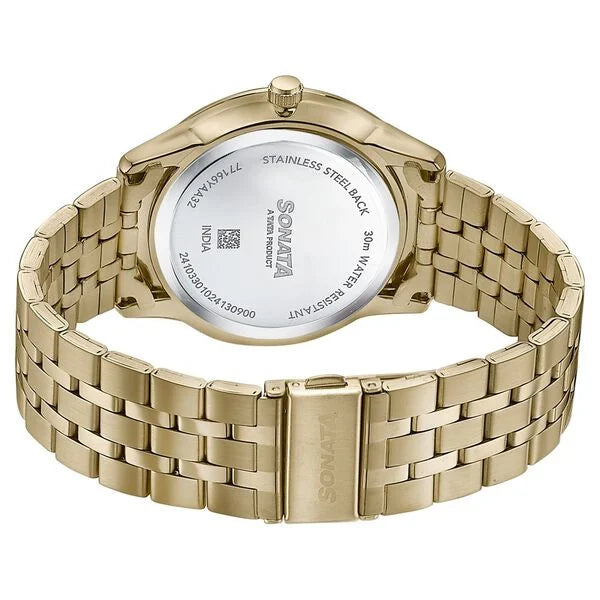 Sonata Wedding Edit Quartz Analog with Date Watch For Men 77166ym02 - KRISHNA WATCH COMPANY