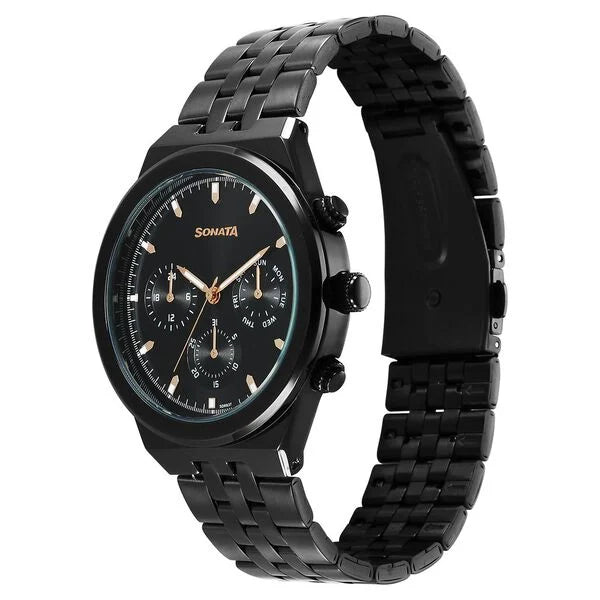 Sonata Eternia Quartz Multifunction Watch For Men 77173NM01 - KRISHNA WATCH COMPANY