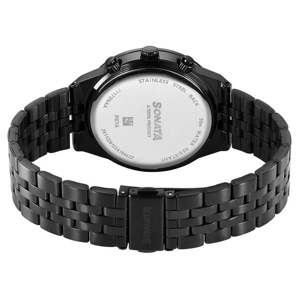 Sonata Eternia Quartz Multifunction Watch For Men 77173NM01 - KRISHNA WATCH COMPANY
