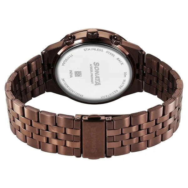 Sonata Eternia Quartz Multifunction Watch For Men 77173qm01 - KRISHNA WATCH COMPANY