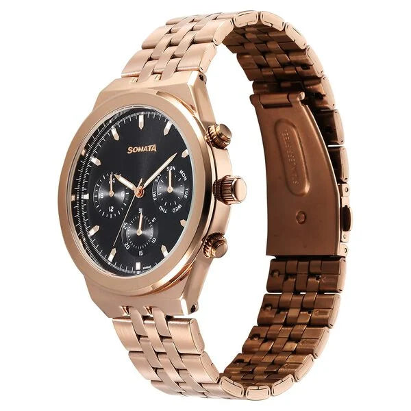 Sonata Eternia Quartz Multifunction Watch For Men 77173wm01 - KRISHNA WATCH COMPANY