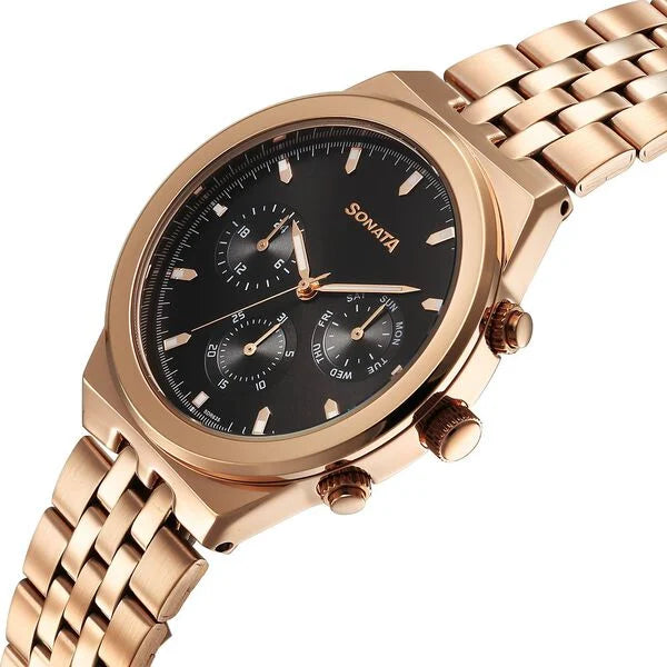 Sonata Eternia Quartz Multifunction Watch For Men 77173wm01 - KRISHNA WATCH COMPANY