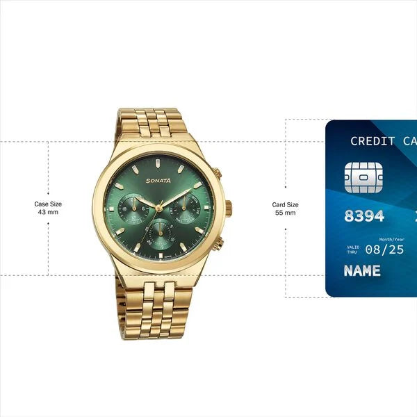 Sonata Eternia Quartz Multifunction Watch For Men 77173ym01 - KRISHNA WATCH COMPANY