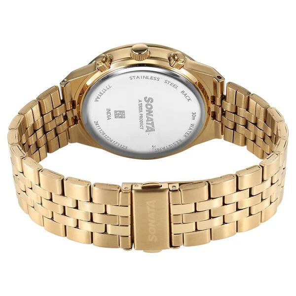 Sonata Eternia Quartz Multifunction Watch For Men 77173ym01 - KRISHNA WATCH COMPANY