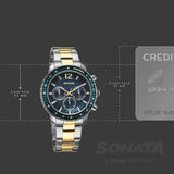 Sonata Chronos Quartz Analog with Date Watch For Men 77188km01