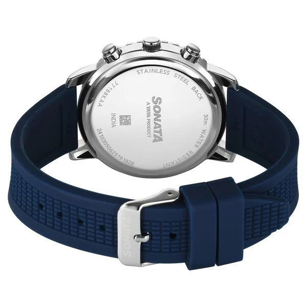 Sonata Chronos Quartz Analog with Date Watch For Men 77188kp01 - KRISHNA WATCH COMPANY