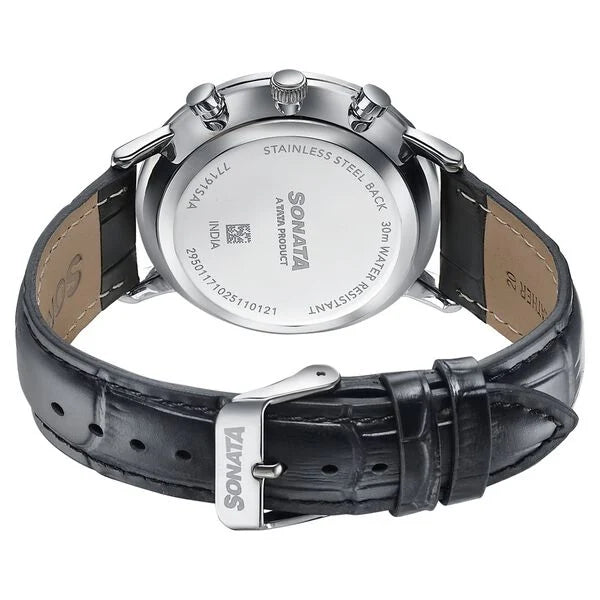 Sonata Festive Quartz Multifunction Watch For Men 77191sl01 - KRISHNA WATCH COMPANY