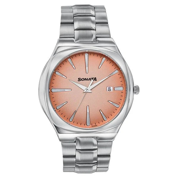 Sonata Festive Quartz Analog Watch For Men 77194sm02 - KRISHNA WATCH COMPANY
