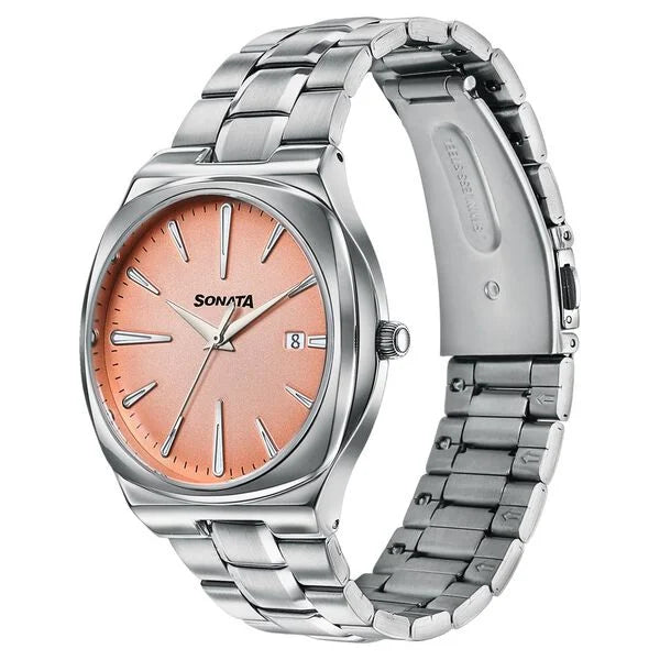 Sonata Festive Quartz Analog Watch For Men 77194sm02 - KRISHNA WATCH COMPANY