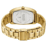 Sonata Ascent Gold & Black Tonneau Watch for Men 77195ym02