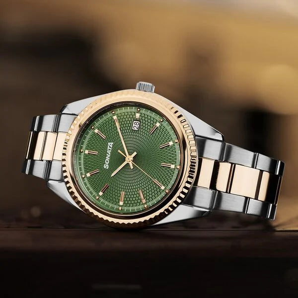 Sonata Festive Quartz Analog with Date Watch For Men 77198km01