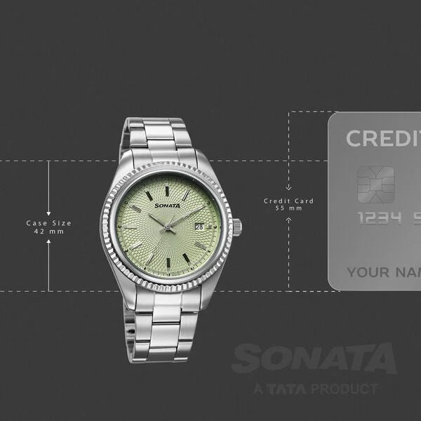 Sonata Festive Quartz Analog with Date Watch For Men 77198sm01 - KRISHNA WATCH COMPANY