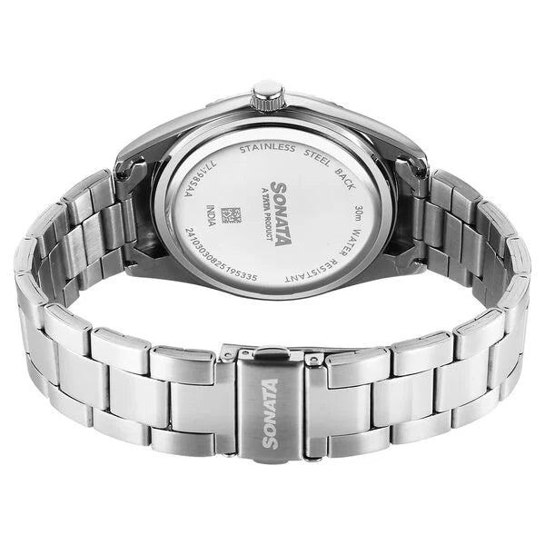 Sonata Festive Quartz Analog with Date Watch For Men 77198sm01 - KRISHNA WATCH COMPANY