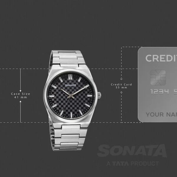 Sonata Festive Quartz Analog Watch For Men - 77200SM01 - KRISHNA WATCH COMPANY