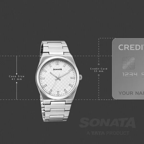 Sonata Festive Quartz Analog Watch For Men - 77200SM02 - KRISHNA WATCH COMPANY
