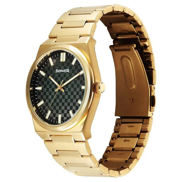 Sonata Festive Quartz Analog Watch For Men 77200ym01 - KRISHNA WATCH COMPANY