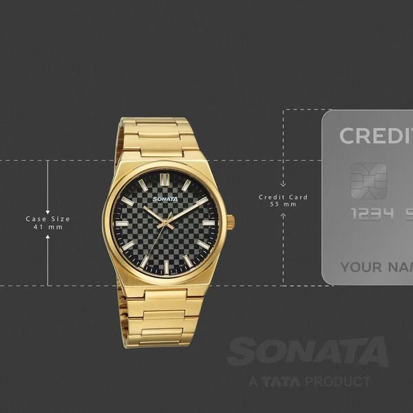 Sonata Festive Quartz Analog Watch For Men 77200ym01 - KRISHNA WATCH COMPANY
