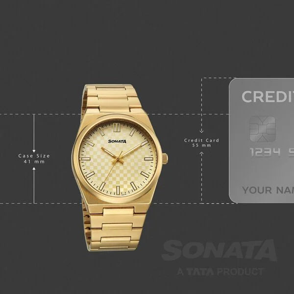 Sonata Festive Quartz Analog Watch For Men 77200ym02 - KRISHNA WATCH COMPANY