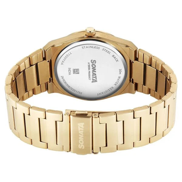 Sonata Festive Quartz Analog Watch For Men 77200ym02 - KRISHNA WATCH COMPANY