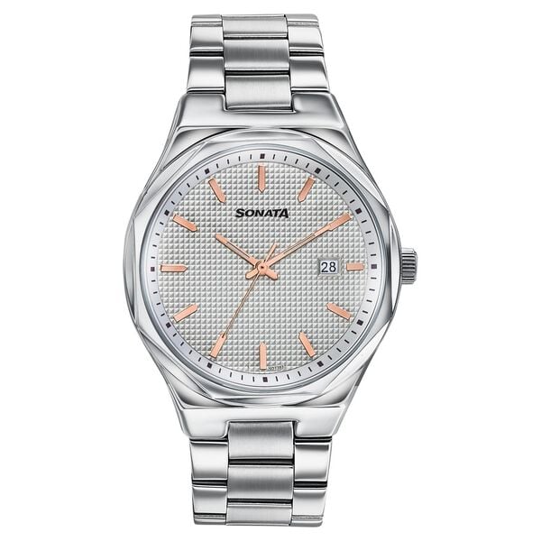 Sonata Jashn Quartz Analog Watch For Men - 77205SM02