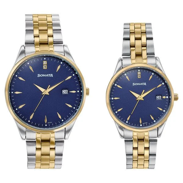 Sonata Jashn Quartz Analog Watch For Couple 7721087125BM01